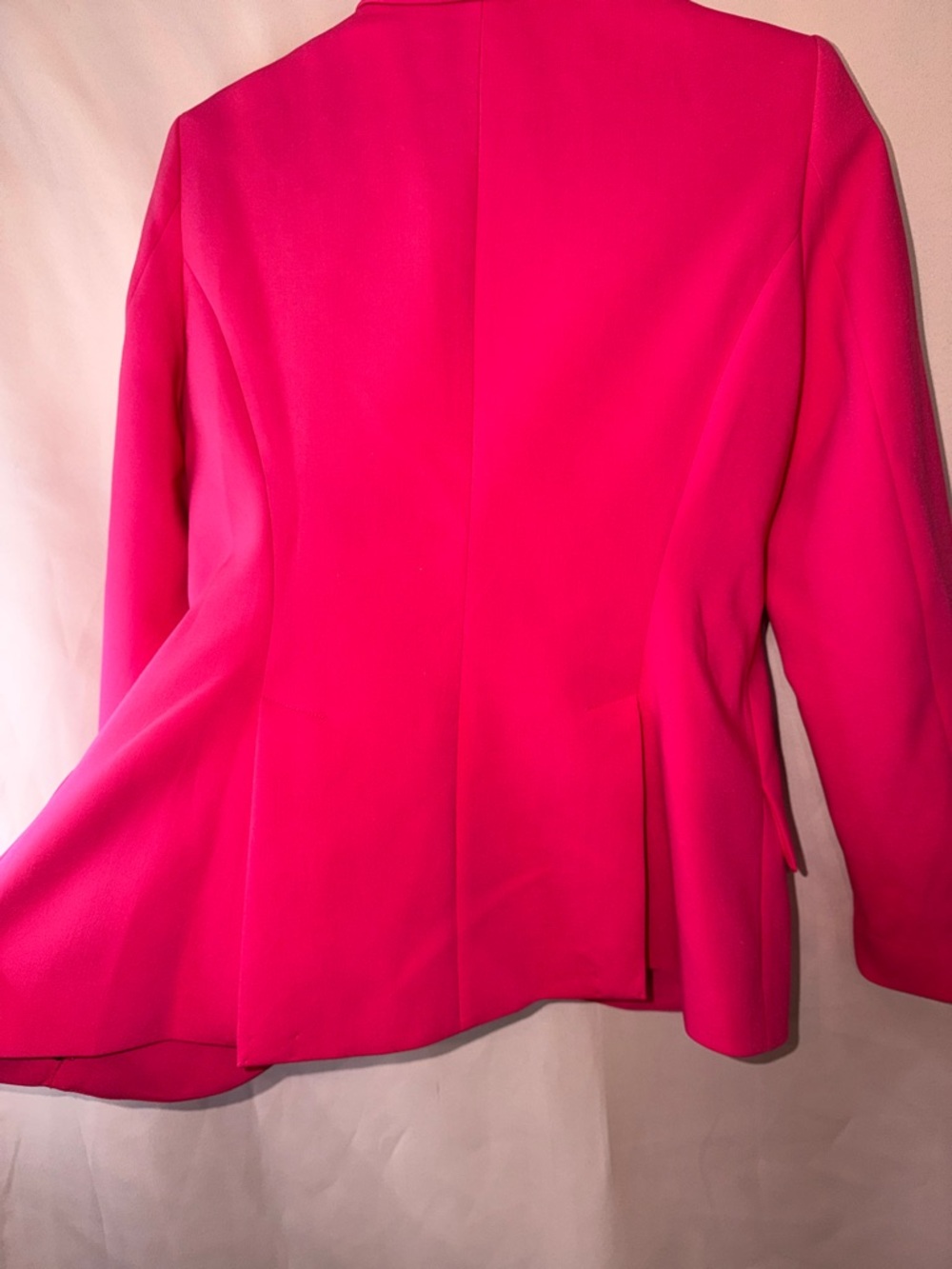 White House Black Market Bright Pink Single-Button Blazer - Picture 7 of 13